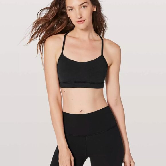 Lululemon Flow Y Sports Bra in Black - Picture 2 of 5